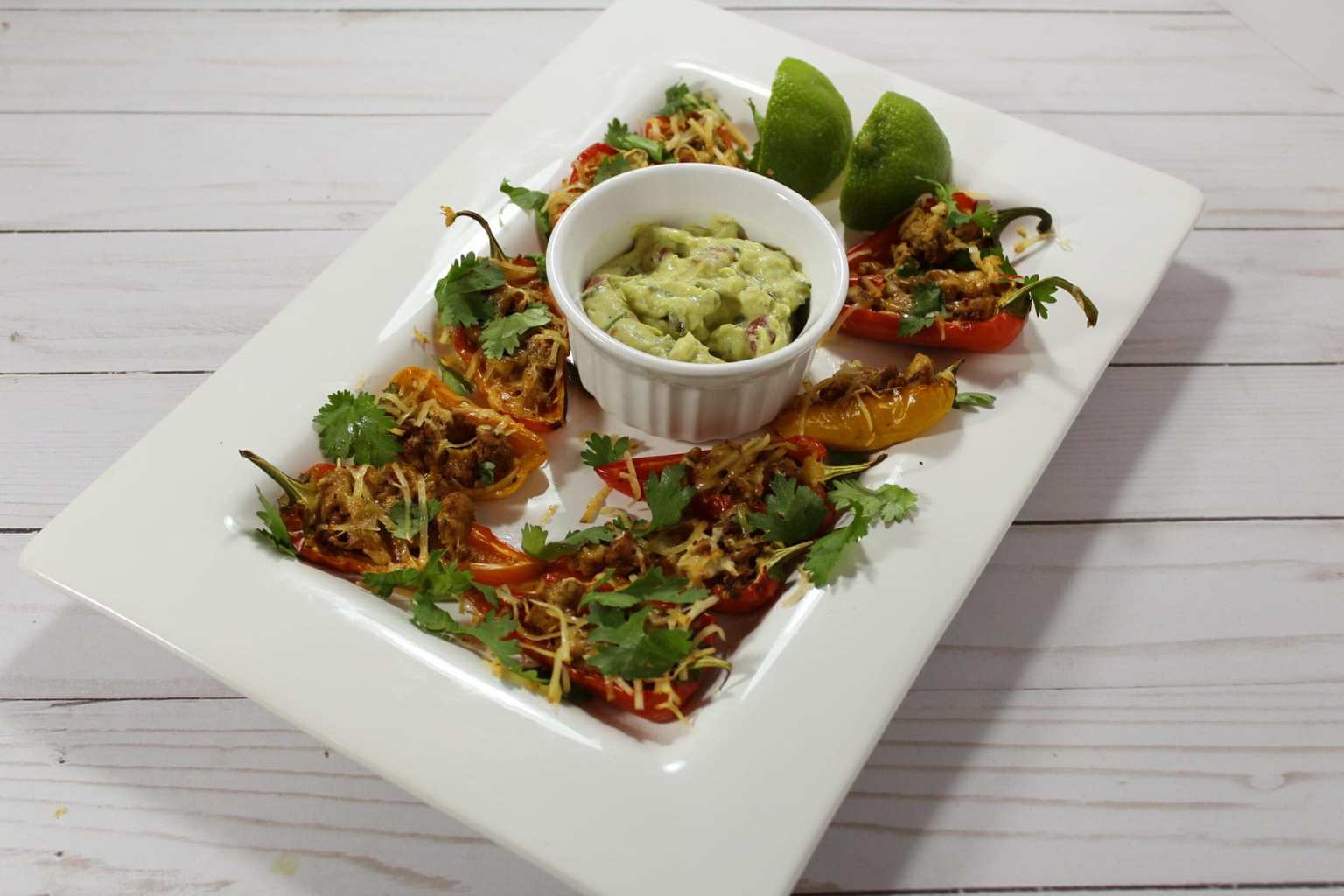 Fajita appetizers on a plate