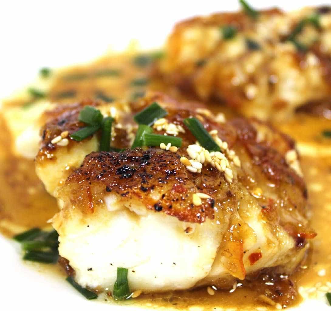 Cod with Asian Orange Glaze