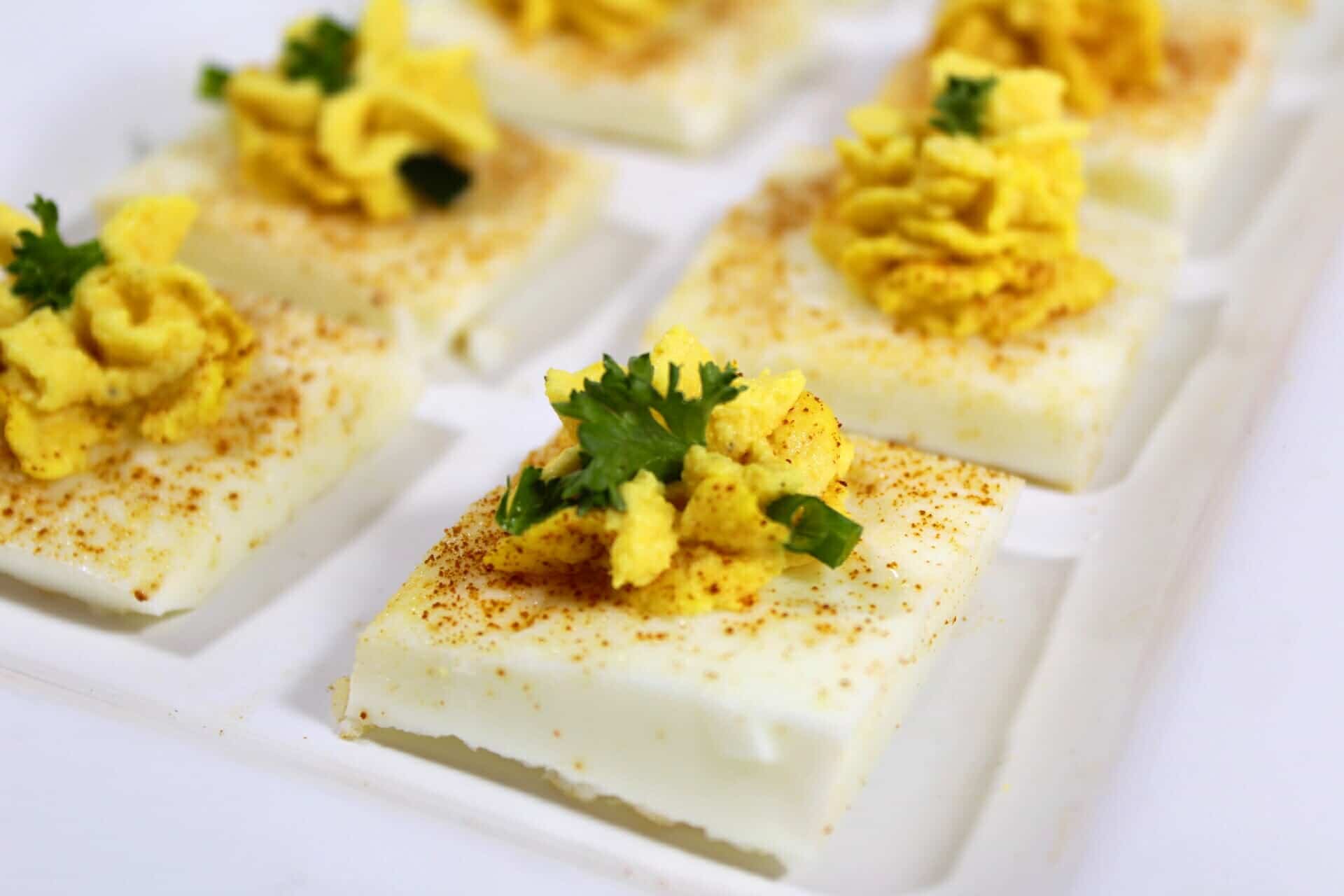 Square Deviled Eggs