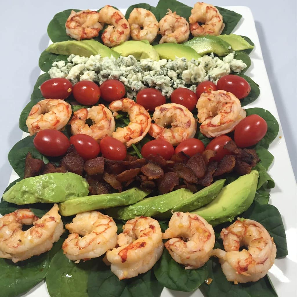 Shrimp and Spinach Cobb Salad