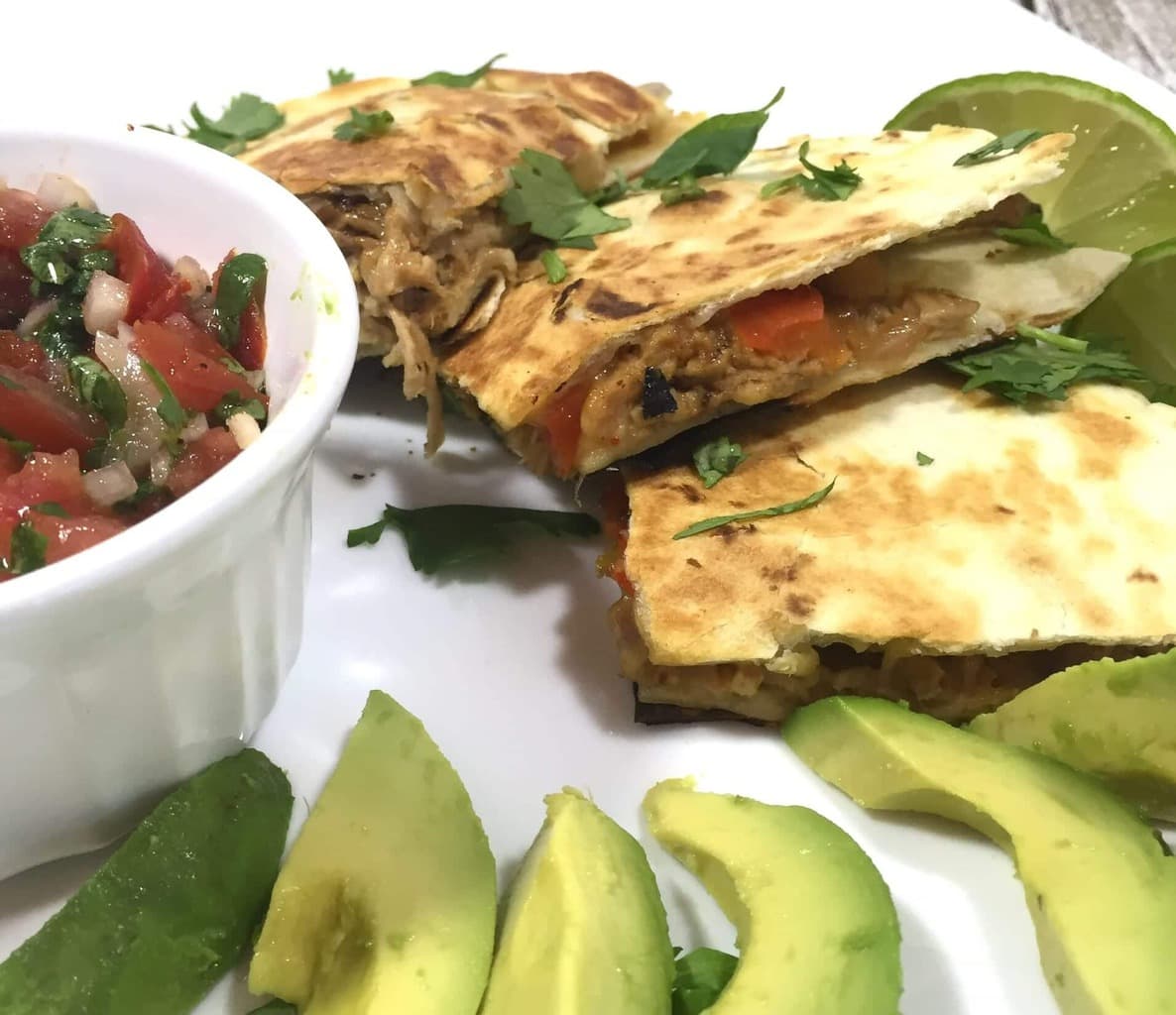 Pork Fajita Quesadillas