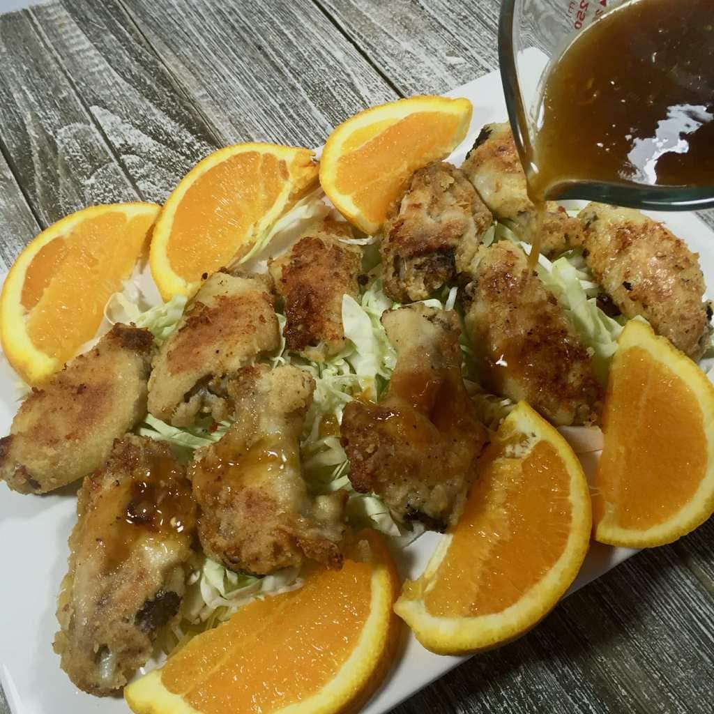 Asian Wings with Orange Sauce