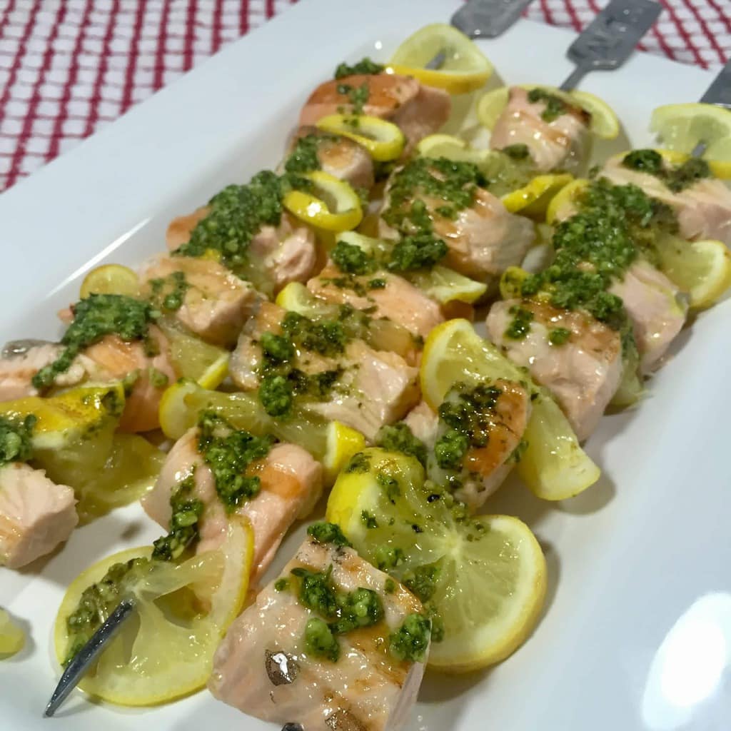 Smoky Salmon Skewers