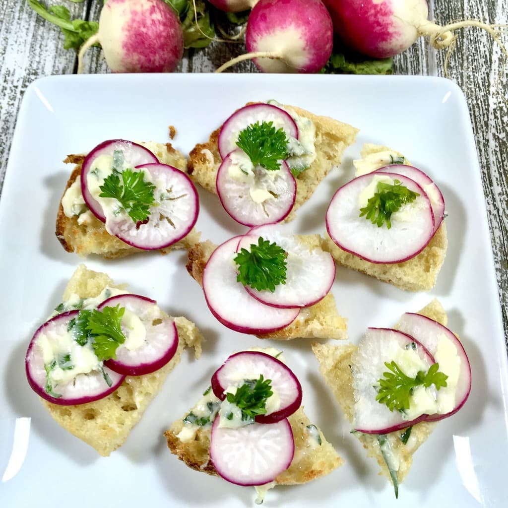 Radish Bruschetta