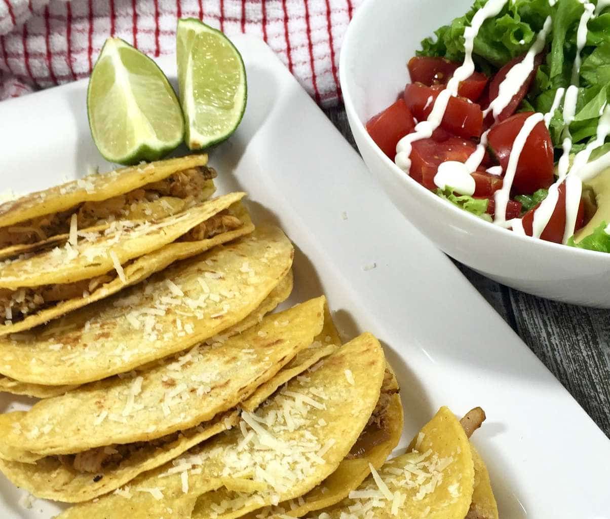 Chicken Tacos with Avocado Salad