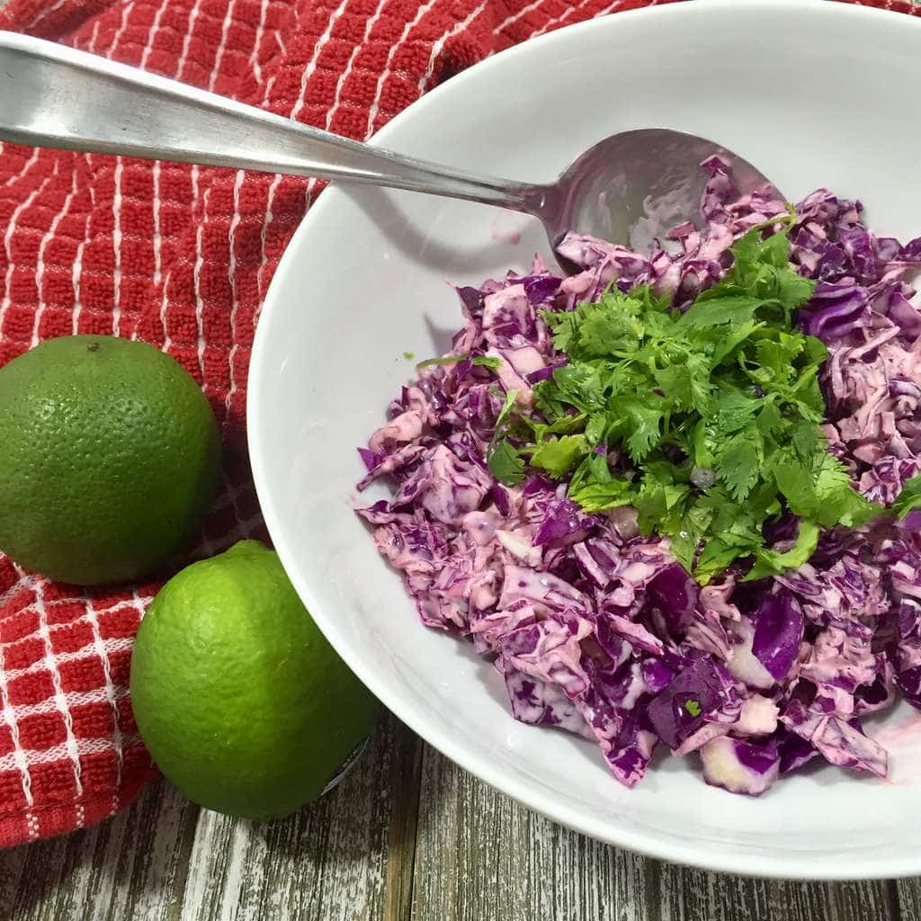 Sriracha Sauce in a bowl with cilantro