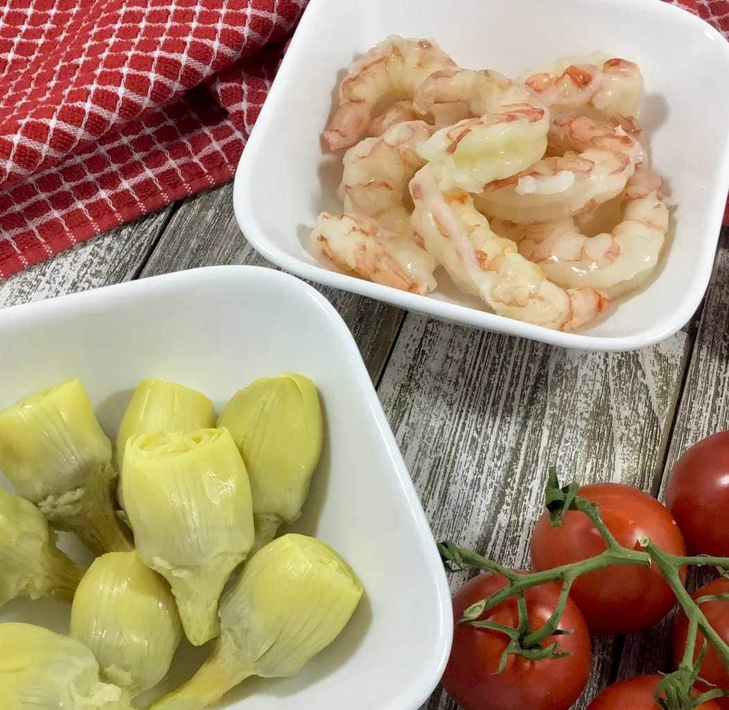 Lemon Fettuccini with Shrimp