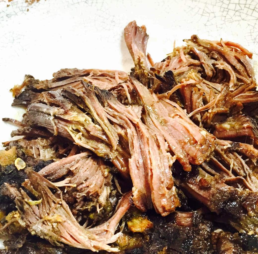 Shredded roast brisket